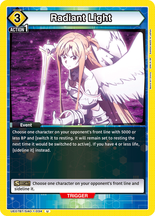 Radiant Light Card Front