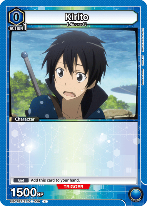Kirito Card Front