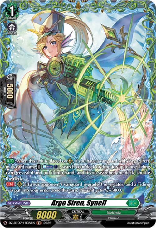 Argo Siren, Synell Card Front
