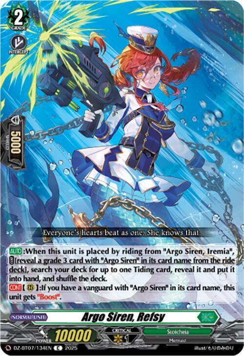 Argo Siren, Refsy Card Front
