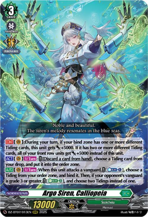 Argo Siren, Calliopeia Card Front