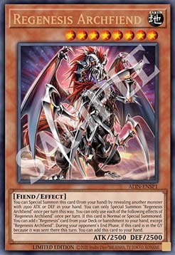 Regenesis Archfiend Card Front