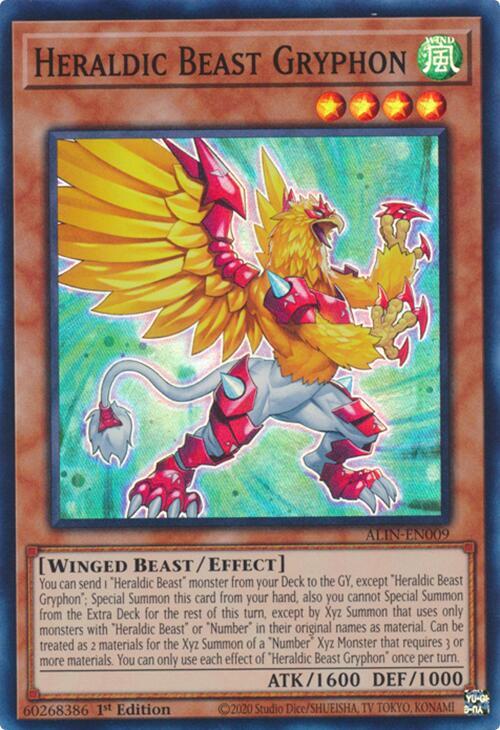 Heraldic Beast Gryphon Card Front