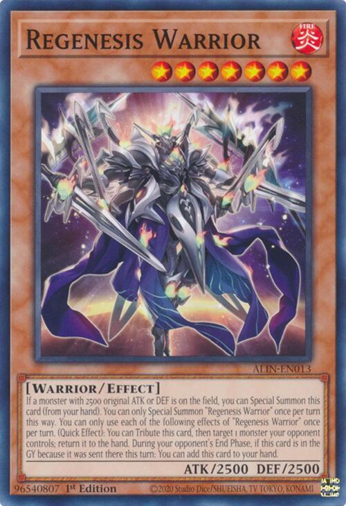 Regenesis Warrior Card Front
