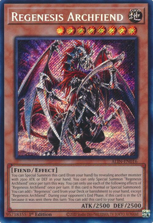 Regenesis Archfiend Card Front