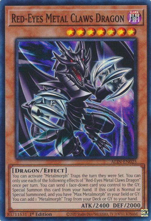 Red-Eyes Metal Claws Dragon Card Front