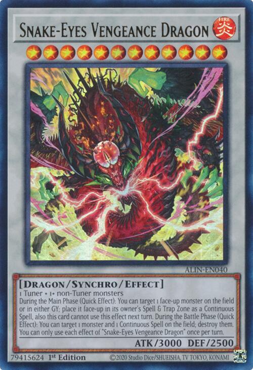 Snake-Eyes Vengeance Dragon Card Front