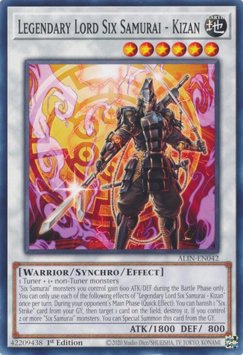 Legendary Lord Six Samurai - Kizan Card Front