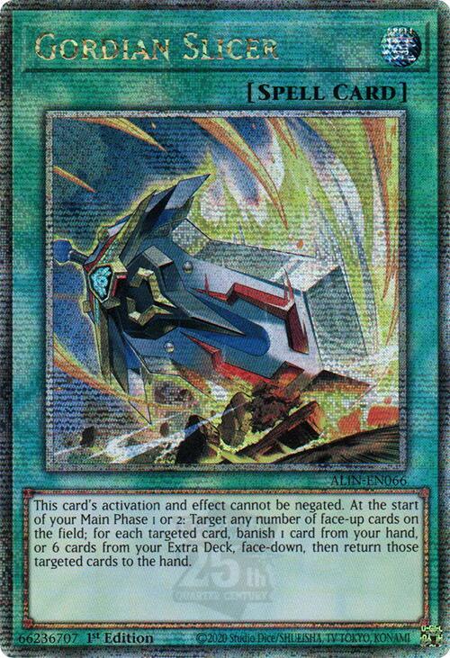 Gordian Slicer Card Front