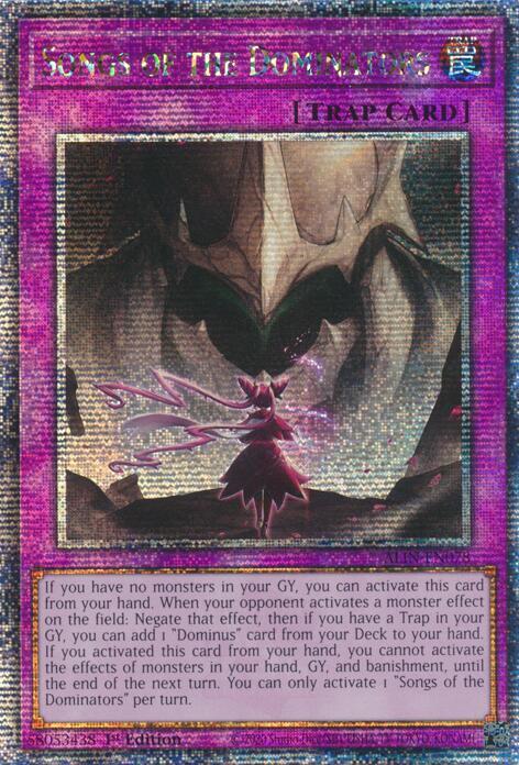 Songs of the Dominators Card Front