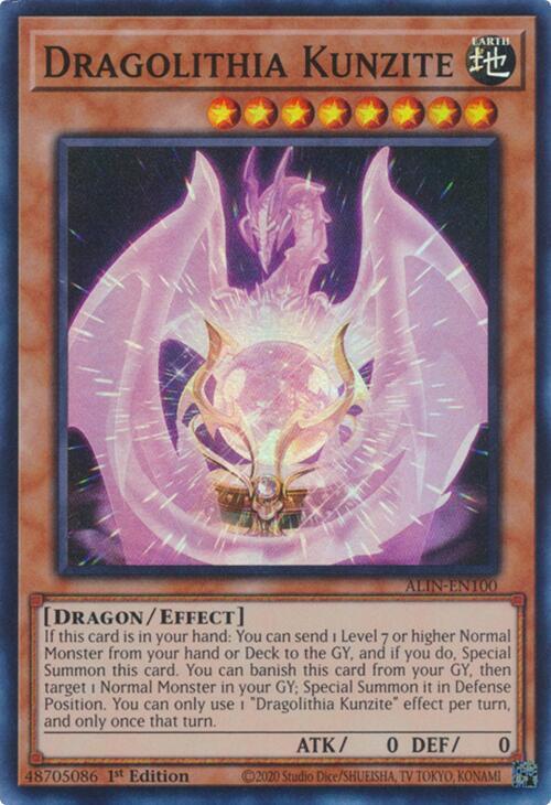 Dragolithia Kunzite Card Front
