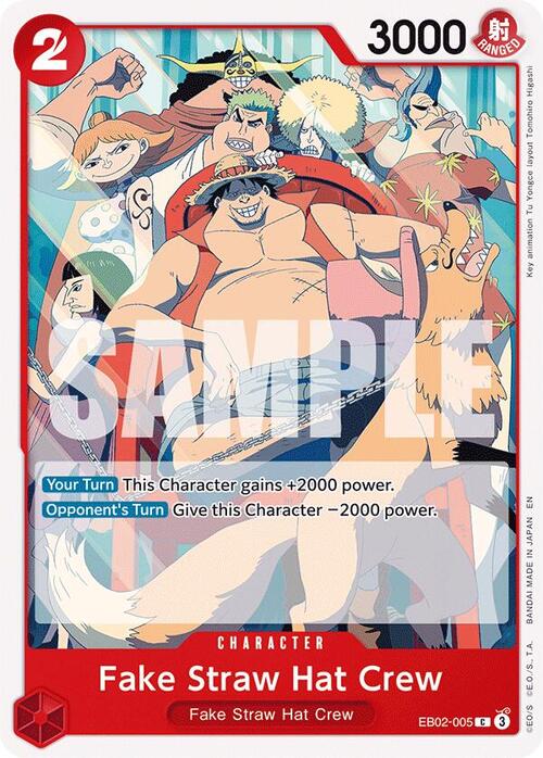Fake Straw Hat Crew Card Front