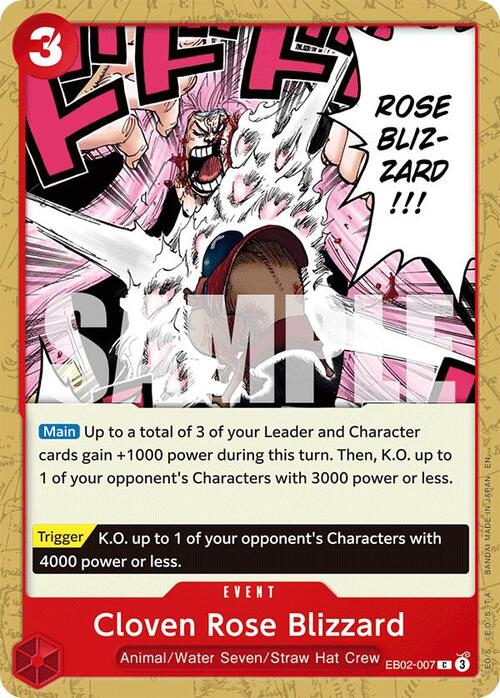 Cloven Rose Blizzard Card Front