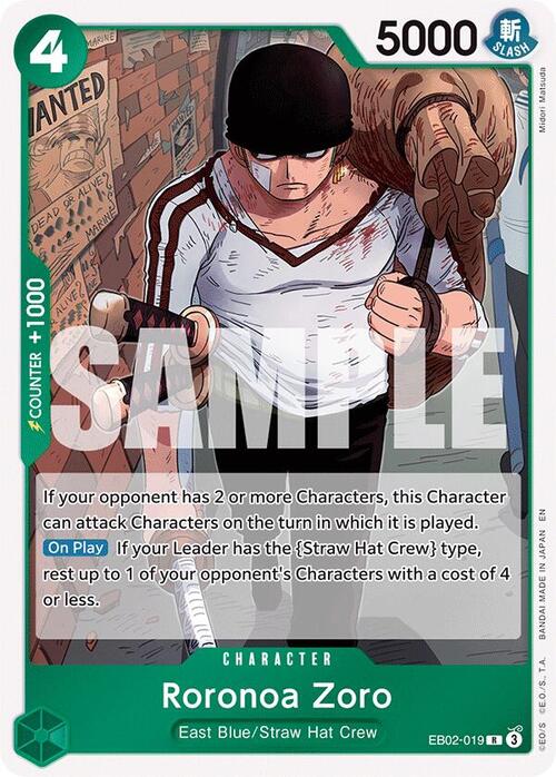 Roronoa Zoro Card Front