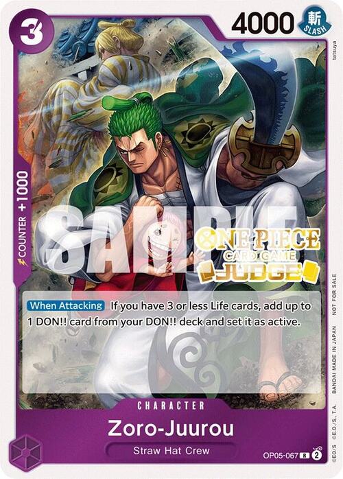 Zoro-Juurou Card Front