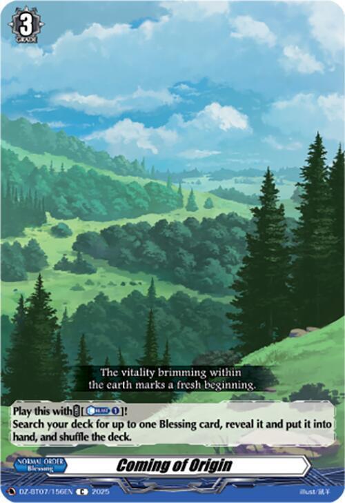 Coming of Origin Card Front