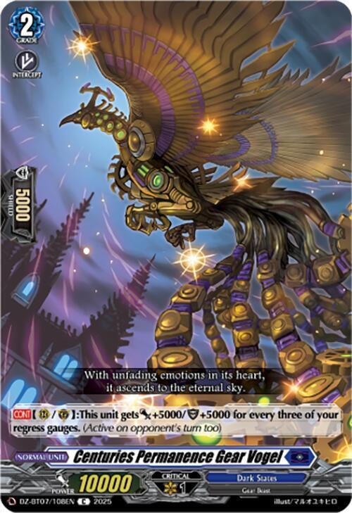 Centuries Permanence Gear Vogel Card Front