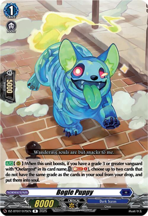 Bogle Puppy Card Front