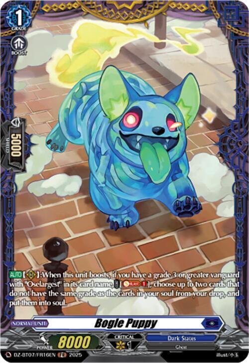Bogle Puppy Card Front