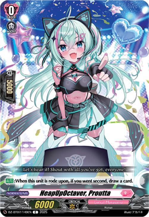 HeapUpOctaver, Proutta Card Front