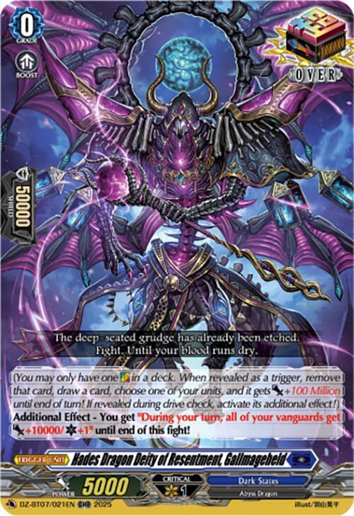 Hades Dragon Deity of Resentment, Gallmageheld Card Front