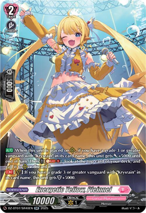 Energetic Yellow, Pleinnel Card Front