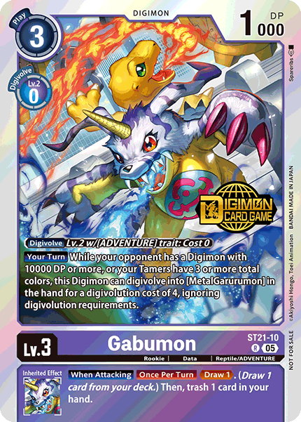 Gabumon Card Front