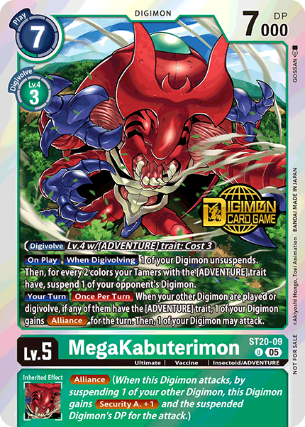 MegaKabuterimon Card Front