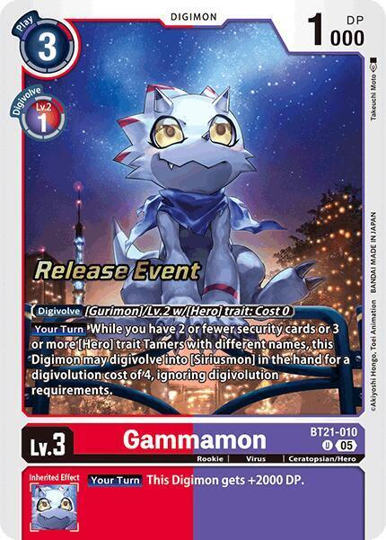 Gammamon Card Front