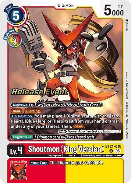Shoutmon (King Version) Card Front