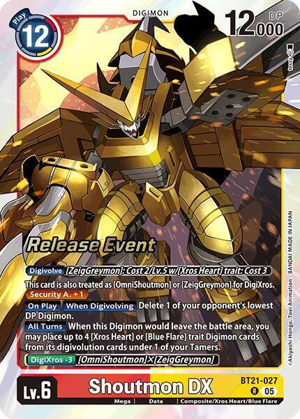 Shoutmon DX Card Front