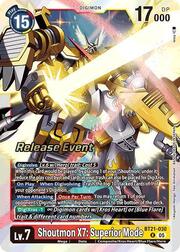 Shoutmon X7: Superior Mode · Pre-Release Stamped BT21-030