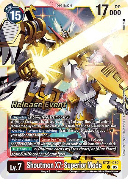 Shoutmon X7: Superior Mode Card Front