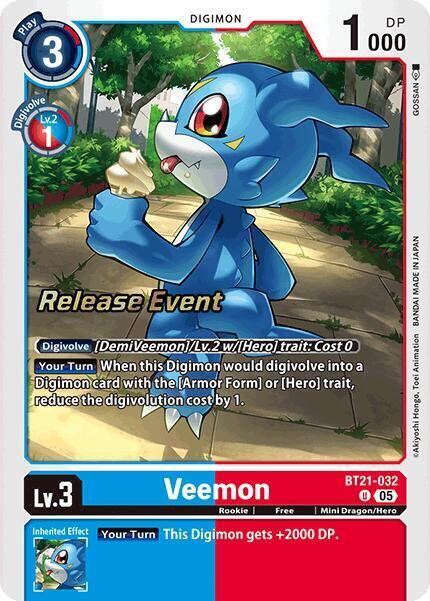 Veemon Card Front