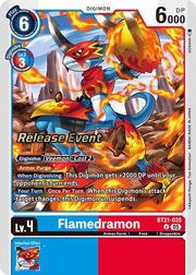 Flamedramon · Pre-Release Stamped BT21-035