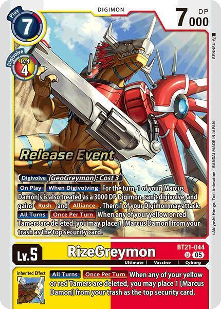 RizeGreymon Card Front