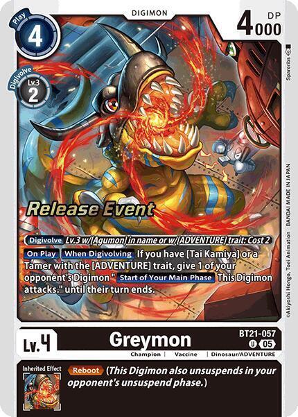 Greymon Card Front