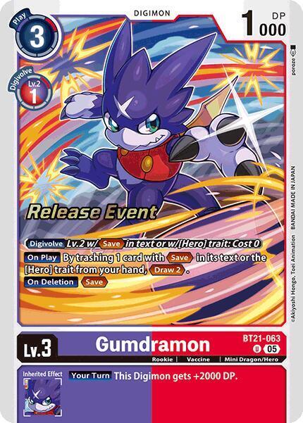 Gumdramon Card Front
