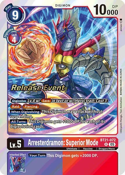 Arresterdramon: Superior Mode Card Front