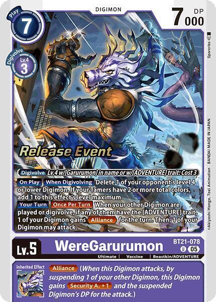 WereGarurumon Card Front