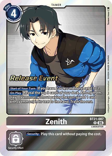 Zenith Card Front
