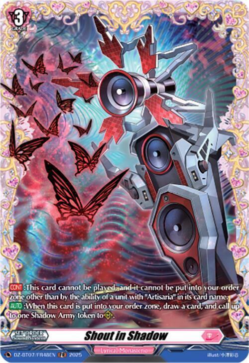 Shout in Shadow Card Front