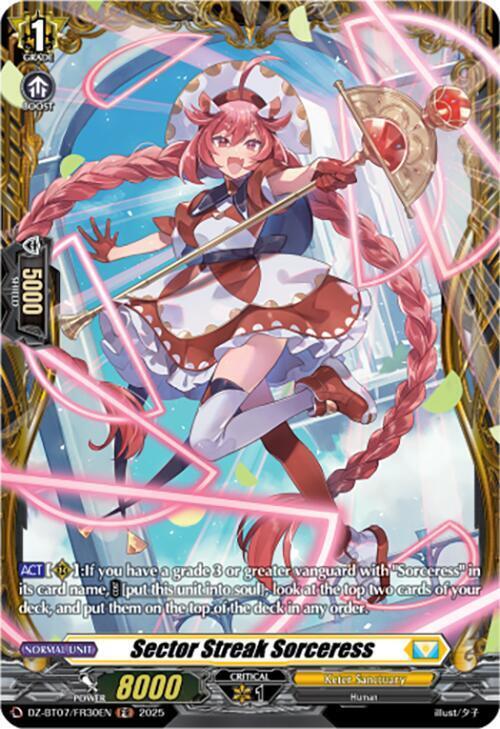 Sector Streak Sorceress Card Front