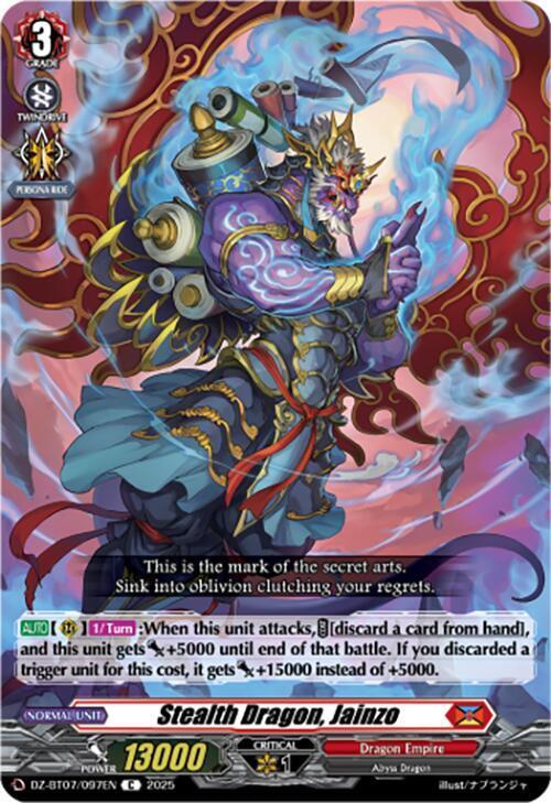 Stealth Dragon, Jainzo Card Front