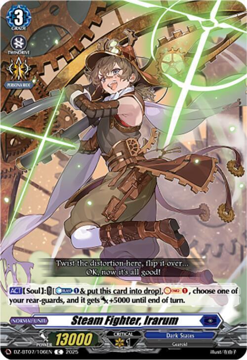 Steam Fighter, Irarum Card Front