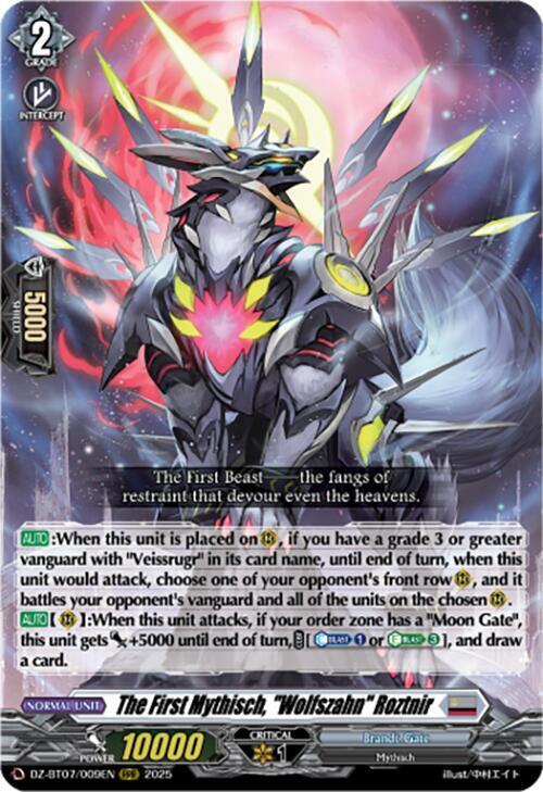 The First Mythisch, "Wolfszahn" Roztnir Card Front