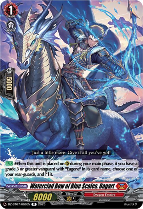Waterclad Bow of Blue Scales, Bogart Card Front
