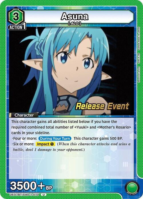 Asuna Card Front