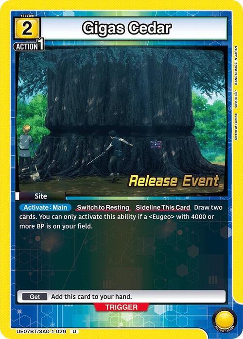 Gigas Cedar Card Front