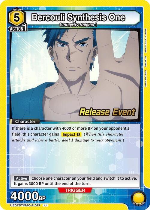 Bercouli Synthesis One Card Front